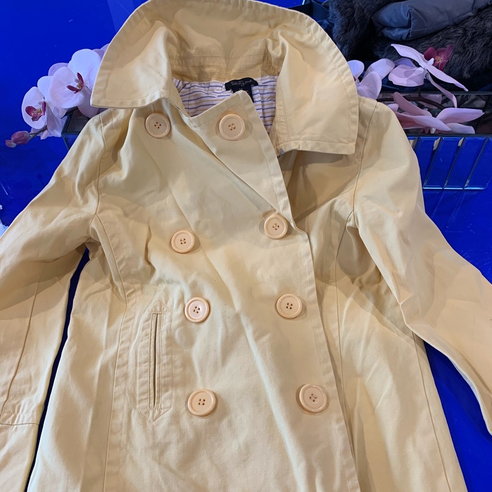 Ladies TWENTY ONE brand yellow pea coat Size M
